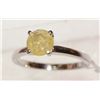 Image 3 : #39-14K WHITE GOLD YELLOW DIAMOND (1.09CT)