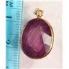 Image 2 : #40-14K GOLD RUBY (16.0CT) PENDANT