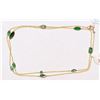 Image 2 : #41-14K GOLD EMERALD (2.80CT) BRACELET