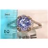 Image 2 : #42-14 GOLD TANZANITE (2.40CT) RING WITH 74