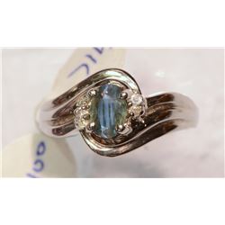 #46-14 WHITE GOLD ALEXANDRITE (0.96CT) & DIAMOND