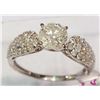Image 1 : #50-14K GOLD DIAMOND (1.68CT) RING WITH 46 SINGLE