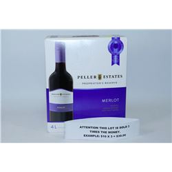 4L CASE OF PELLER ESTATES MERLOT 12.5% X3