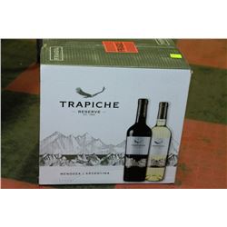 CASE WITH 12 BOTTLES OF TRAPICHE 2013 MALBEC 14%
