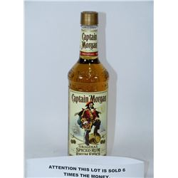 750ML BOTTLE OF CAPTAIN MORGAN SPICED RUM 35% X6