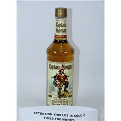 750ML BOTTLE OF CAPTAIN MORGAN SPICED RUM 35% X6