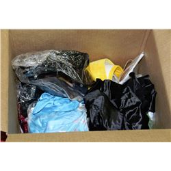 BOX OF LADIES COSTUMES AND MORE INCLUDING