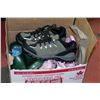 Image 1 : BOX OF MENS AND WOMENS SHOES INCLUDING CROC LIKE