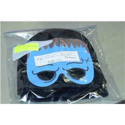 3PK OF GLOW IN THE DARK SAFTY TOQUES