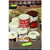 Image 1 : BOX OF "YESTER YEAR" COFFEE MUGS & CANISTER