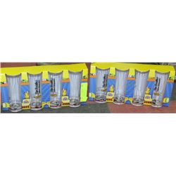 SET OF BEATLES GLASSES *2PACKAGES*