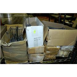 LARGE LOT OF ASSORTED STORE RACKING PEGS