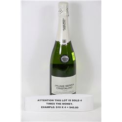 750ML BOTTLE OF JAUME SERRA SPARKLING WINE 11.5%X4