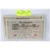 Image 1 : UNC 1910 GERMAN 1,000 MARK BANKNOTES X2