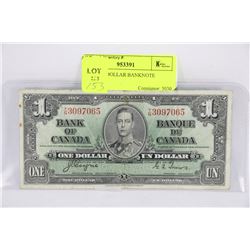 1937 ONE DOLLAR BANKNOTE