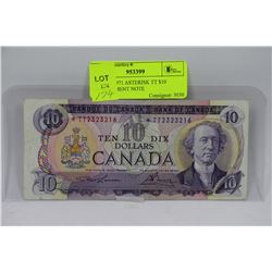 SCARCE 1971 ASTERISK TT $10 REPLACEMENT NOTE