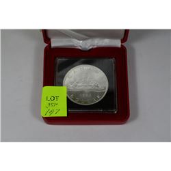 1963 SILVER DOLLAR UNCIRCULATED CASED WITH WATER