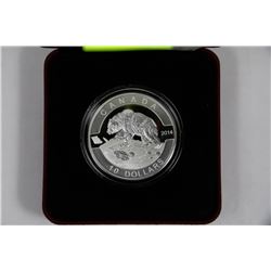 2014 ROYAL CANADIAN MINT $10.00 FINE SILVER