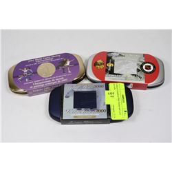 ROYAL CANADIAN MINT STAMO AND COIN SETS X3