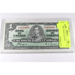 1937 BANK OF CANADA CASED $1.00 UNCIRCULATED