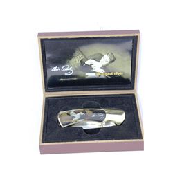 ELVIS COLLECTOR KNIFE WITH "ALL ABOUT ELVIS"