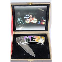 ELVIS COLLECTOR KNIFE WITH 3 PICTURES