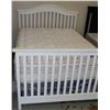 Image 1 : NEW WHITE DOUBLE SIZE BEDFRAME WITH BEATY POSTURE