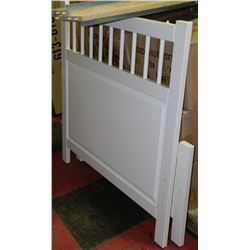 SHOWHOME WHITE SINGLE BED FRAME
