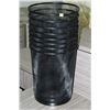 Image 1 : STACK OF 8 BLACK WASTE BASKETS