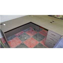 NEW CORNER GREY OFFICE DESK ON CHOICE