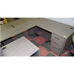 NEW CORNER GREY OFFICE DESK ON CHOICE