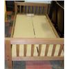 Image 1 : NEW SINGLE DARK PINE BEDFRAME