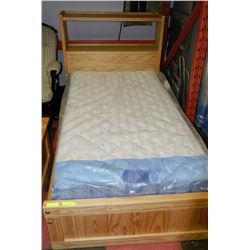 NEW SINGLE BOOKSHELF HEADBOARD BEDFRAME