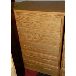 NEW PINE 5 DRAWER CHEST OF DRAWERS RETAIL $689.00