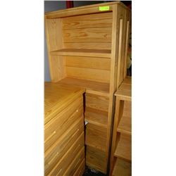 NEW PINE 73" BOOKCASE RETAIL $529.00