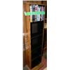 Image 1 : TALL WOOD DVD RACK WITH DVD'S