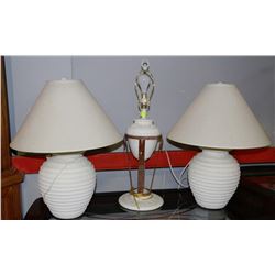 THREE LAMPS 2 SHADES