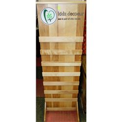 WOOD DISPLAY RACK