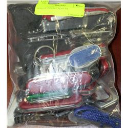 BAG OF POCKET KNIVES