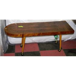 LARGE TOURNAMENT CRIBBAGE BOARD ON WHEELS