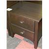 Image 1 : NEW WOOD COCOA FINISH 2-DRAWER NIGHT STAND