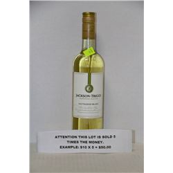 750ML BOTTLE OF JACKSON TRIGGS SAUVIGNON BLANC X5