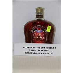 750ML BOTTLE CROWN ROYAL MAPLE 40% X3