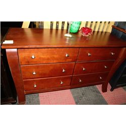 NEW WOOD FIRESIDE FINISH 6 DRAWER DRESSER