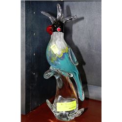 ART GLASS PARROT