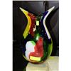 Image 1 : MULTI COLOUR ART GLASS VASE