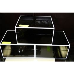 SET OF 3 STORAGE BOXES