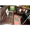 Image 1 : NEW CHOCOLATE BROWN LEATHER RECLINING SECTIONAL