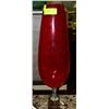 Image 1 : 1950'S CZECHOSLOVAKIAN RED CRYSTAL VASE