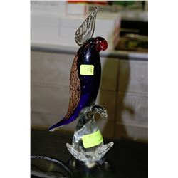 ART GLASS PARROT